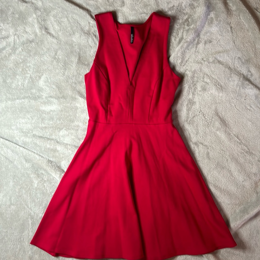 Lulus Red skater dress size small